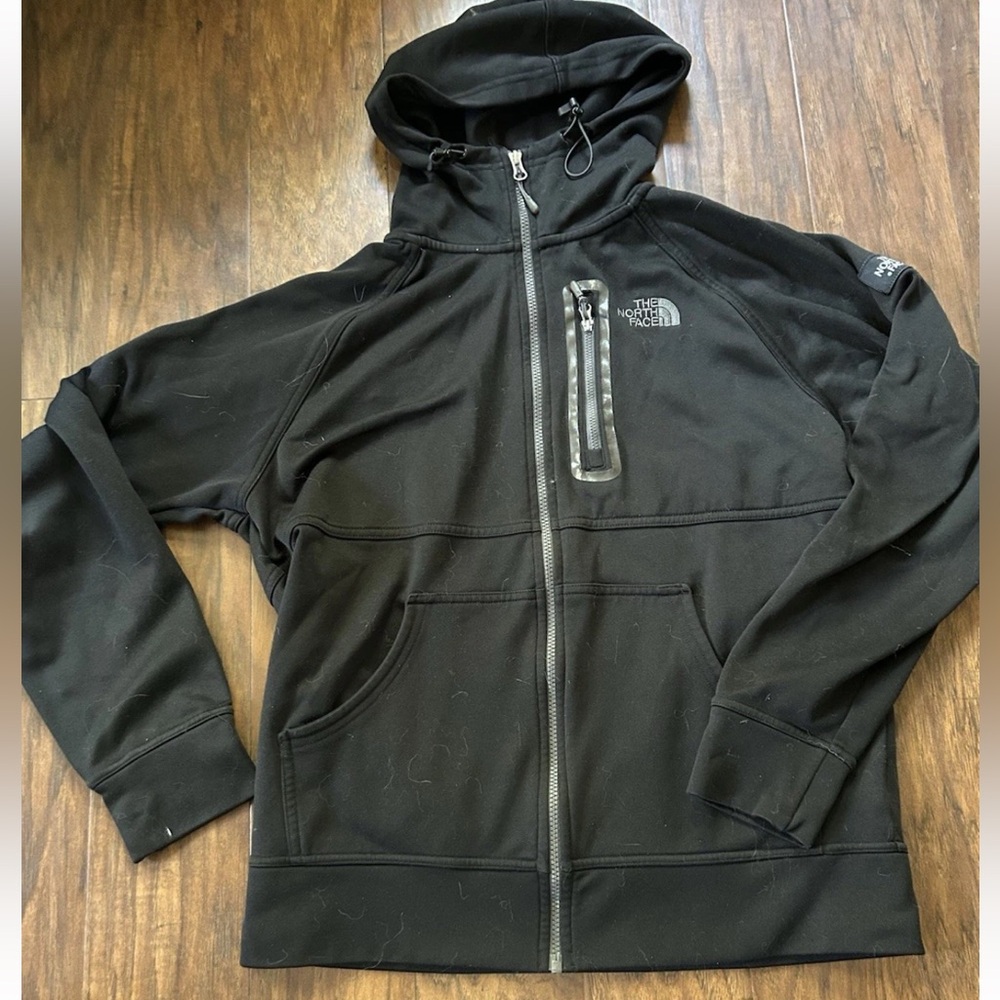 The North Face Active Wear Men’s Black Full Zip Fleece Jacket Size Medium